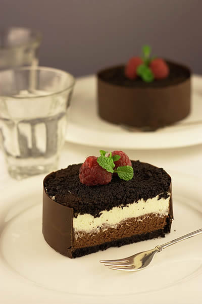 Chocolate mascarpone mini cakes